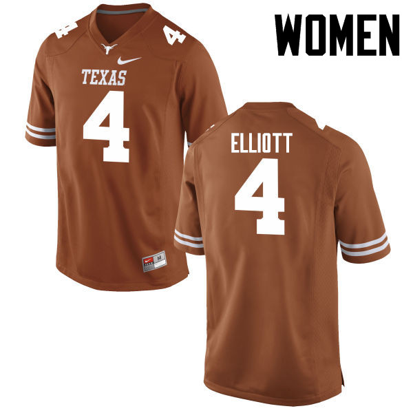 Women #4 DeShon Elliott Texas Longhorns College Football Jerseys-Tex Orange